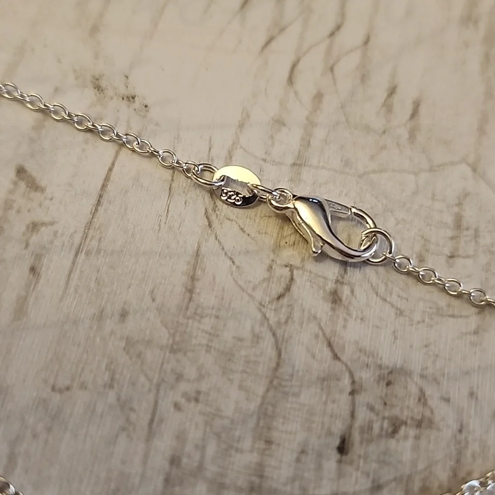 Blessed Charm necklace 925S Plate 18 INCH chain